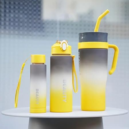 Water Bottle Set with Carrier, 3 Sizes