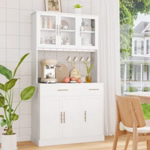 70.9'' Kitchen Pantry with Power Outlet