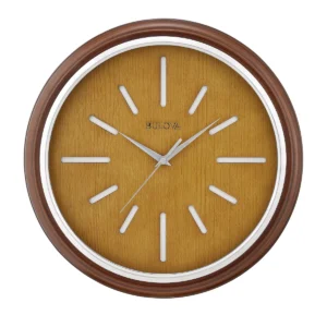 Elmyra Mid-Century Wood Wall Clock, C4346