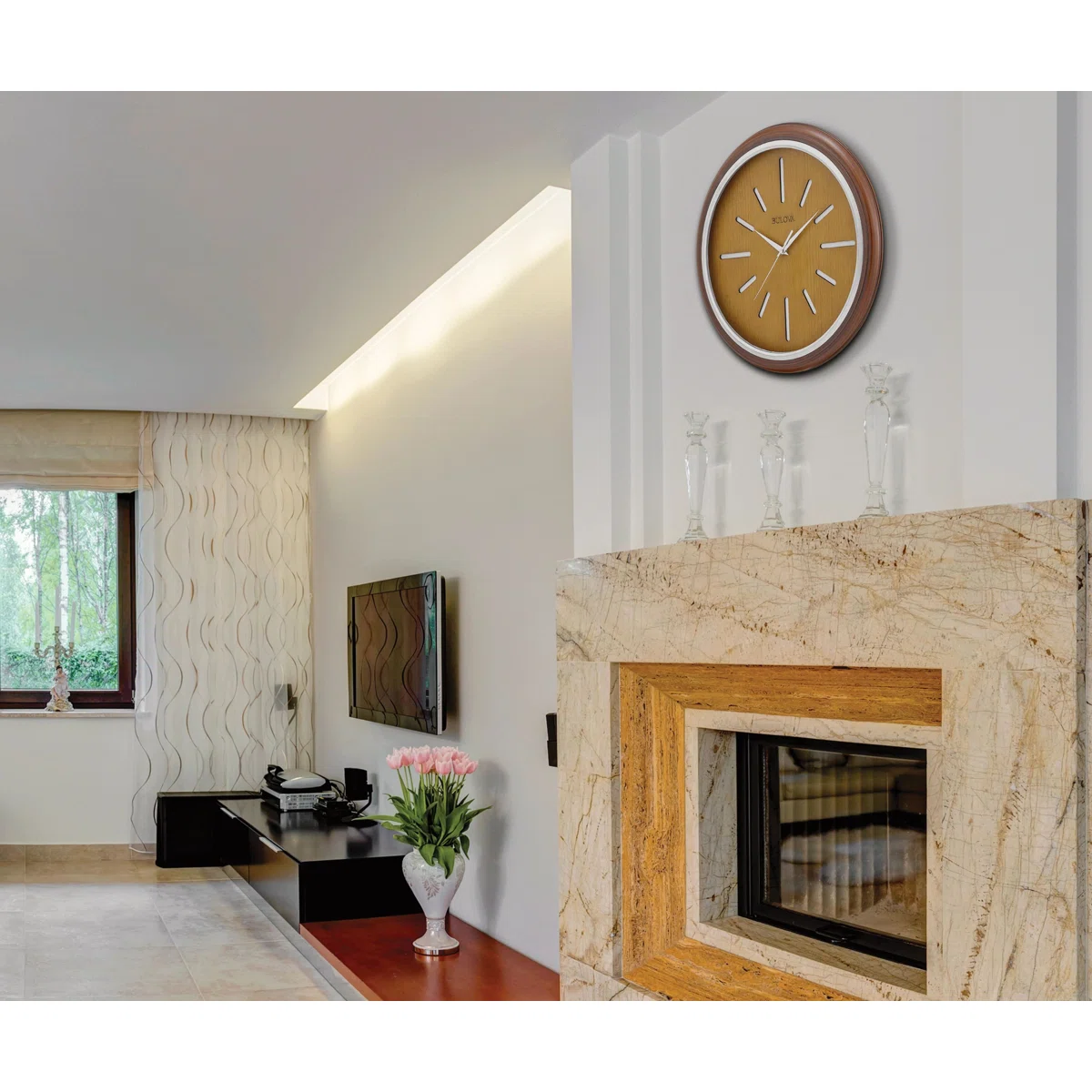 Elmyra Mid-Century Wood Wall Clock, C4346 - Image 5